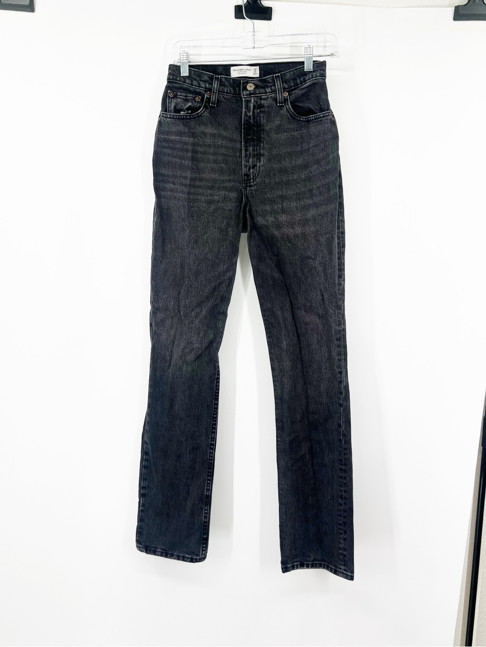 Abercrombie & Fitch Curve Love The ‘90s Straight Jeans Ultra High Rise LONG